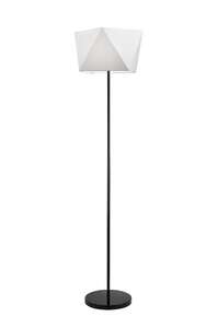 Lamkur Carla 33631 lampa stojąca podłogowa 1x60W E27 biała/czarna
