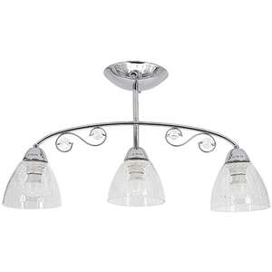 Elem Emir 9085/3 8C plafon lampa sufitowa 3x60W E27 chrom/transparentny
