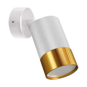 Struhm Puzon SPT 4130 kinkiet plafon lampa ścienna sufitowa spot tuba 1x35W GU10 biały/złoty