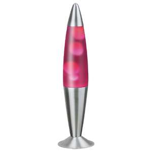 Lampa lava oprawa stołowa Rabalux Lollipop 2 1x25W E14 różowa/srebrna 4108