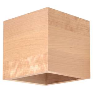 Kinkiet Sollux Quad SL.0491 oprawa ścienna 1x40W G9 naturalne drewno