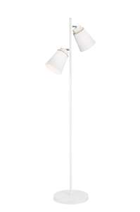 Lamkur Augustino 37639 lampa stojąca podłogowa 2x60W E27 biała