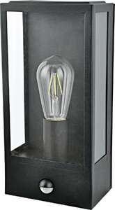 Azzardo Niklas Wall AZ4487 kinkiet lampa ścienna zewnętrzna 1x60W E27 czarny/transparentny - Negocjuj cenę - wysyłka w 24h