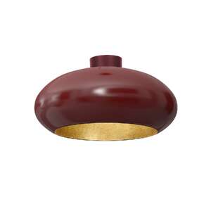 Luminex Compo 1686 plafon lampa sufitowa owalny dia 500 1x60W E27 burgund złoty