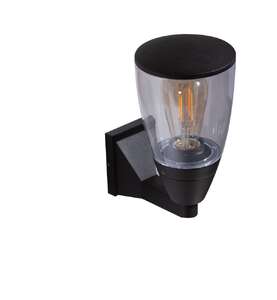 Azzardo Rasmus AZ4482 kinkiet lampa ścienna zewnętrzna 1x25W E27 czarny/transparentny - Negocjuj cenę