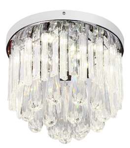 Plafon lampa oprawa sufitowa Candellux Atella 12W LED chrom 98-44778