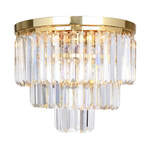 Zuma Line Amedeo C17106/1 plafon lampa sufitowa elegancki 1x40W E27 złoty/transparentny