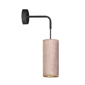 Emibig Bente 1061/K1 kinkiet lampa ścienna 1x10W E14 różowy/złoty
