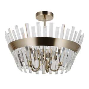 Italux Altoya PND-22450-5-ABR plafon lampa sufitowa 5x40W E14 brąz antyczny/kryształ