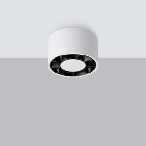 Sollux Dio SL.1254 plafon lampa sufitowa spot nowoczesny tuba 1x10W LED 4000K biały/czarny