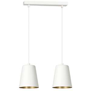 Emibig Milargo 414/2 lampa wisząca zwis 2x15W E27 biała/złota
