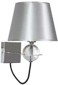 Candellux Tesoro 21-29522 kinkiet lampa ścienna 1x40W E14 srebrny