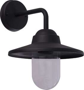 Azzardo Osvald AZ4489 kinkiet lampa ścienna zewnętrzna 1x25W E27 czarny/transparentny - Negocjuj cenę