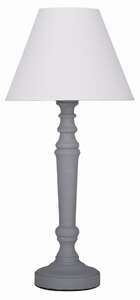 Candellux Pastellio 41-01139 lampa stołowa lampka 1x40W E14 szara/biała