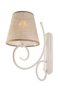 Lamkur Lorenzo 27524 kinkiet lampa ścienna 1x60W E27 biały/beżowy - wysyłka w 24h
