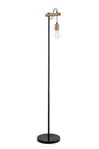 Lamkur Leon 37004 lampa stojąca podłogowa 1x60W E27 brązowa/czarna