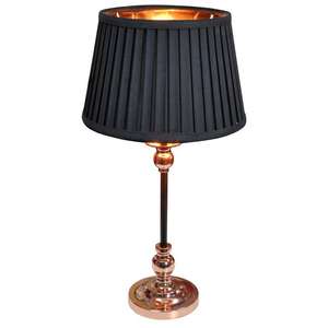 Candellux Amore 41-38777 lampa stołowa lampka 1x60W E27 czarny