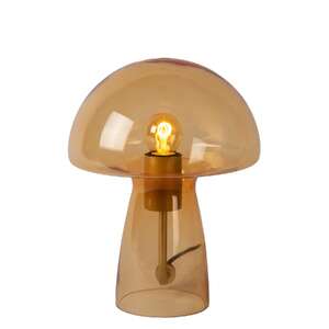 Lucide Fungo 10514/01/53 lampa stołowa lampka 1x60W E27 bursztynowa