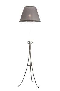 Lamkur Lorenzo 27616 lampa stojąca podłogowa 1x60W E27 szara/czarna