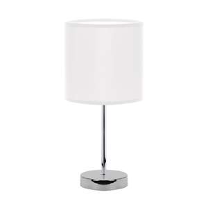Struhm Agnes 03146 lampa stołowa lampka 1x40W E14 biała/chrom - wysyłka w 24h