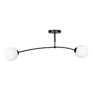Emibig Pregos 670/2 plafon lampa sufitowa 2x10W E14 biały/czarny