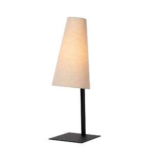 Lucide Gregory 30595/81/38 lampa stołowa lampka 1x60W E27 beżowa/czarna