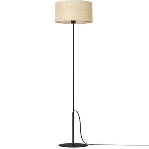 Luminex Rattan 5286 lampa stojąca podłogowa 1x60W E27 beżowa/czarna